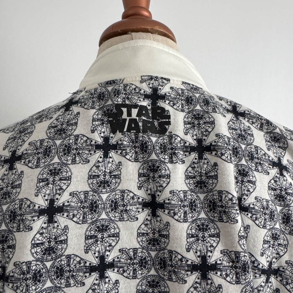 Think Geek - REVERSIBLE BLUE & OFF WHITE STAR WARS HAN SOLO ZIPPED JACKET - Picture 8 of 15